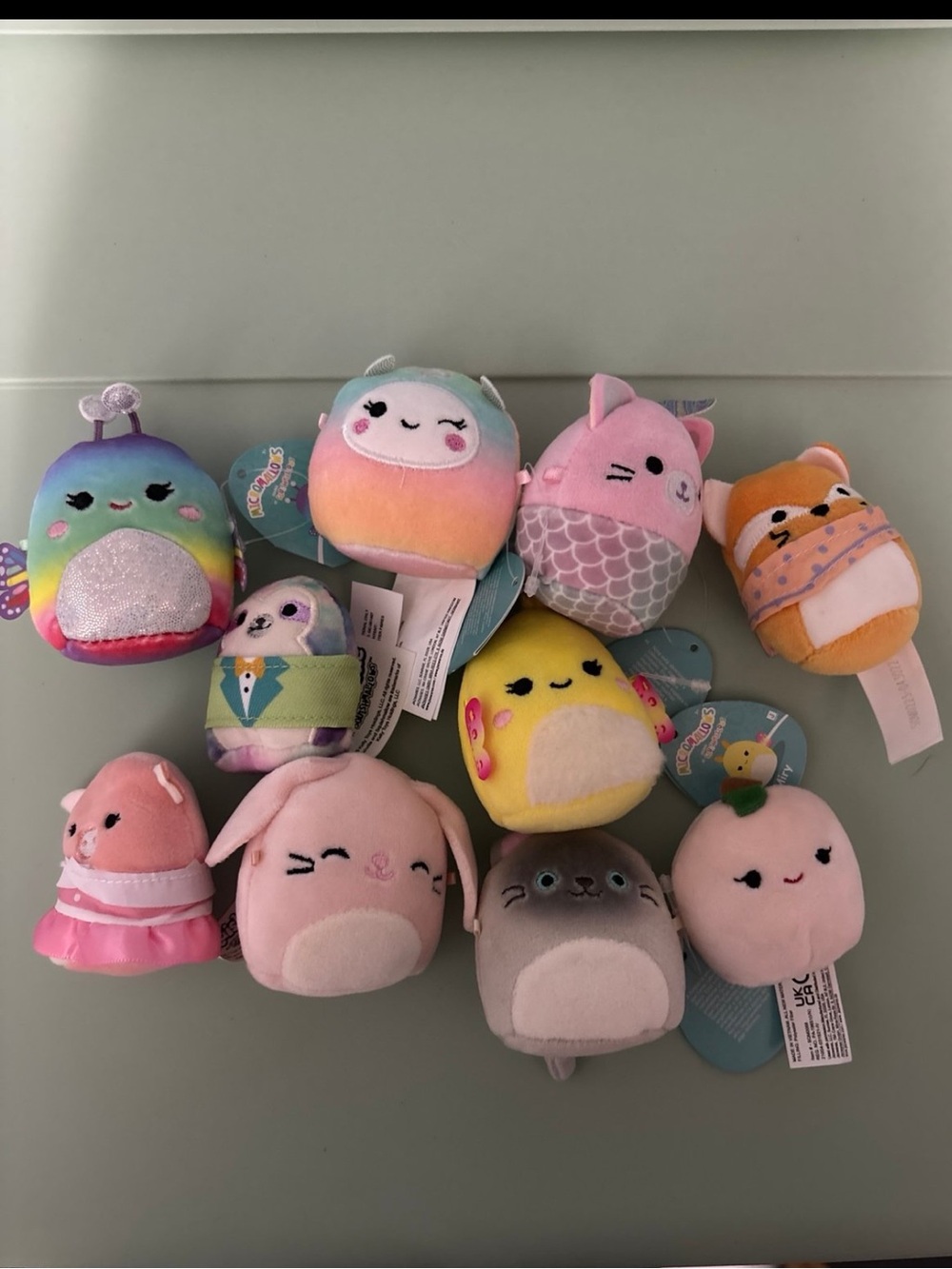 Mini Squishmallows Variety Bundle Lot 10 Plush Toys NWT and NWOT